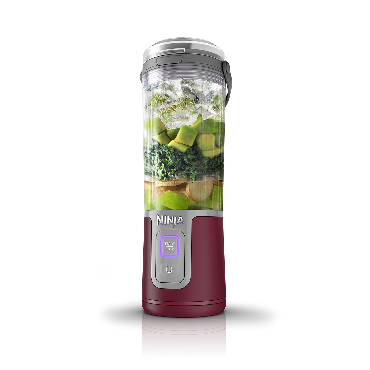 Ninja Blast Portable Blender, Cordless, 16oz. Vessel, Personal Blender for Shakes & Smoothies, BPA Free, Leakproof Lid & Sip Spout, USB-C Rechargeable, Dishwasher Safe Parts, Cranberry, BC100CRC