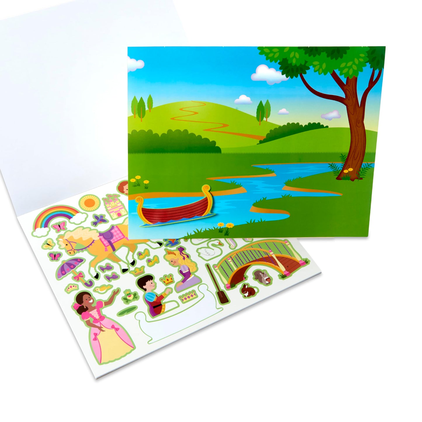 Melissa & Doug Reusable Sticker Pads Set: Fairies, Princess Castle, Play House, Dress-Up - 680+ Stickers