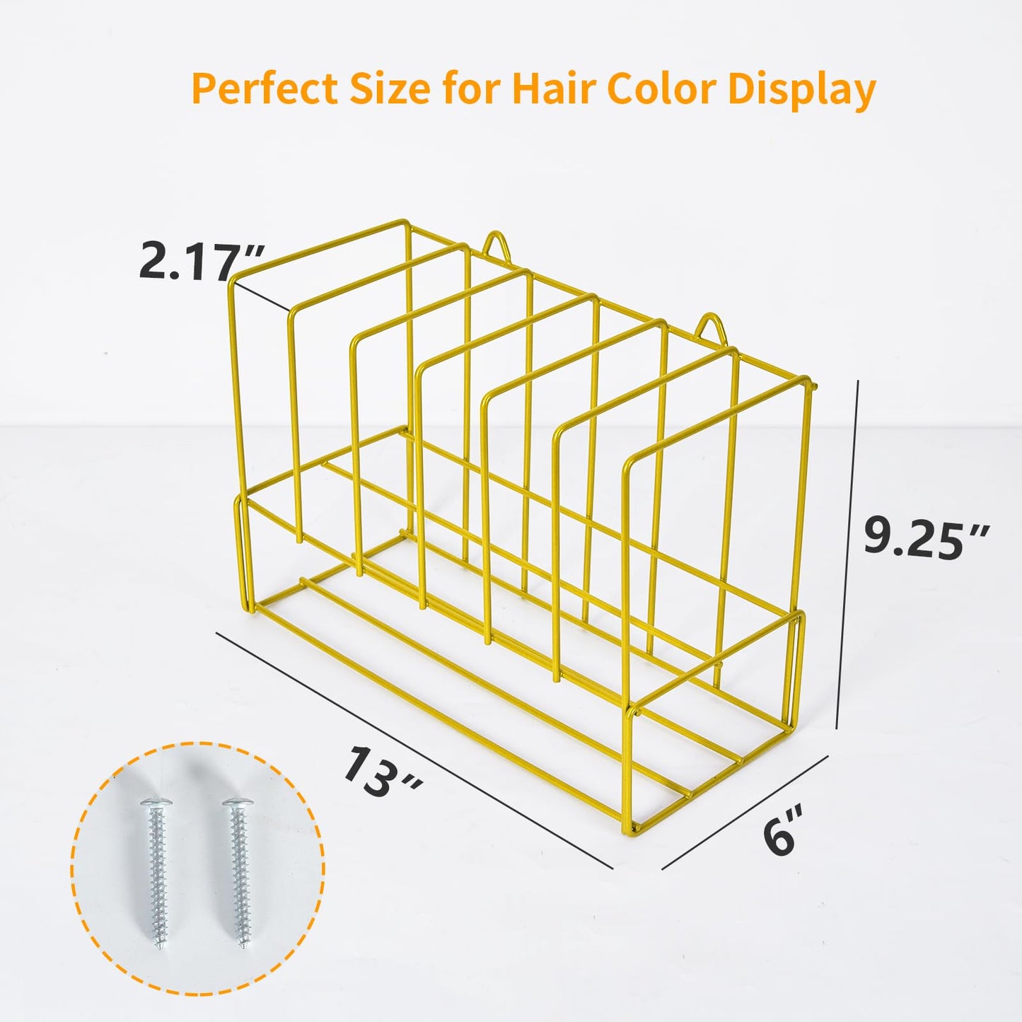Hair Color Organizer for Salon - 2 PCS Metal Hair dye Tube Racks Storage Wall Mounted Cabinet Available
