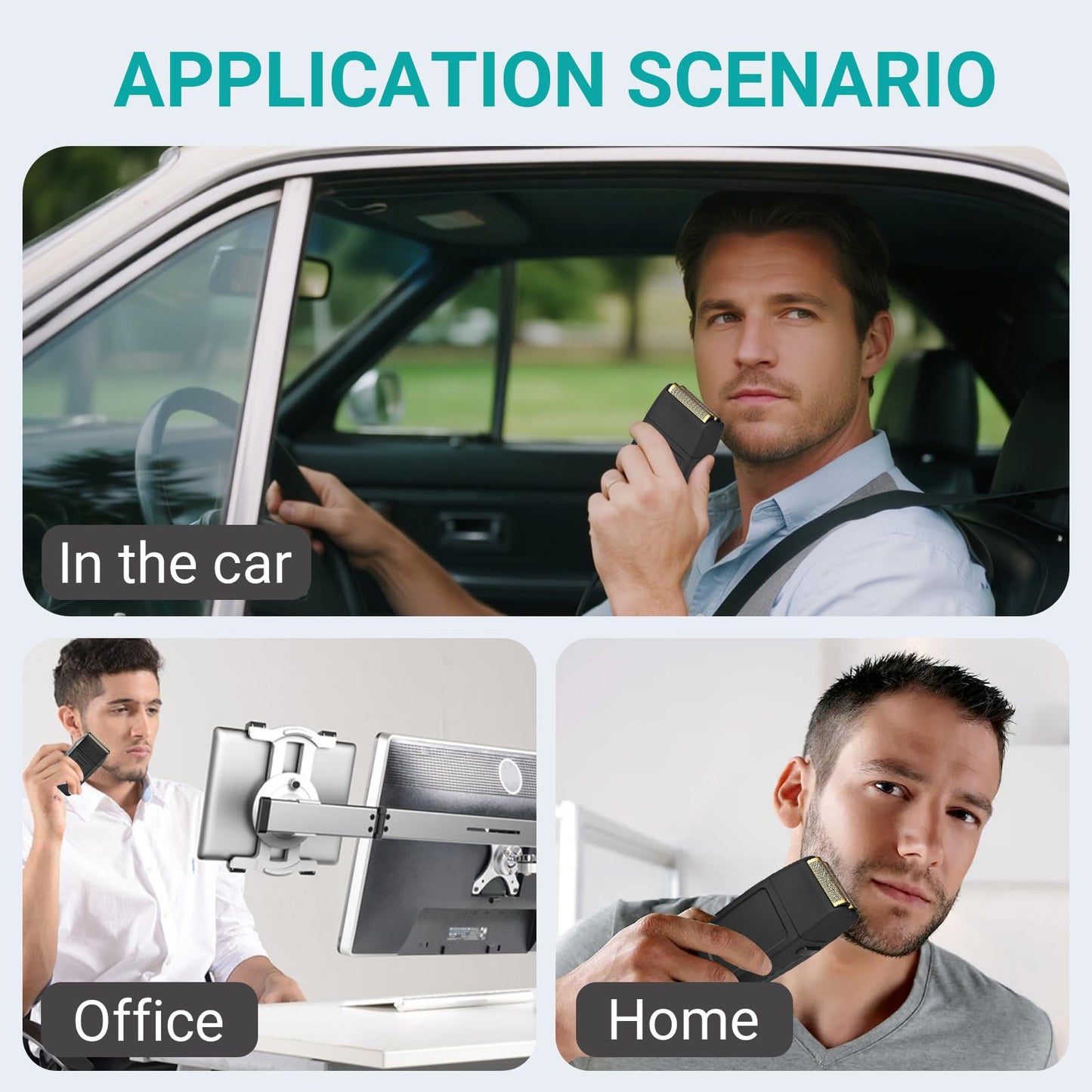 8173-700 Shaver Foil Head Compatible with Wahl 5 Star Series Vanish Shaver, Shaver Foil Head Replacement Cutter Bar, 2 Pack Super Close Shaving Heads, Black