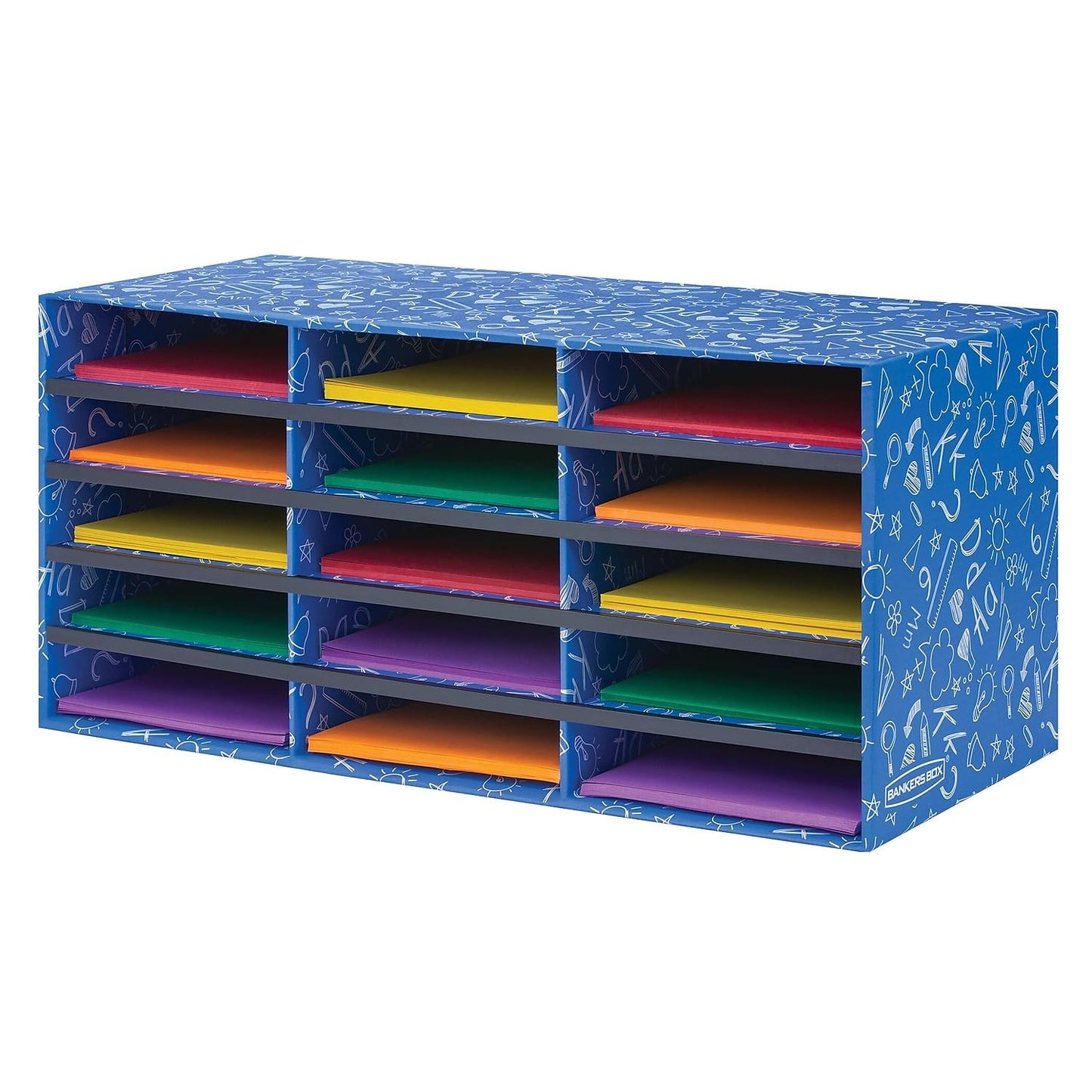 Bankers Box Classroom 15 Compartment Literature Sorter, Single (3384301)