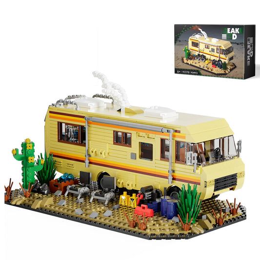 Breaking RV Bad Building Set, MOC Upgraded Classic Scene, Compatible with Lego for Adults, for Adults and Avid Fans