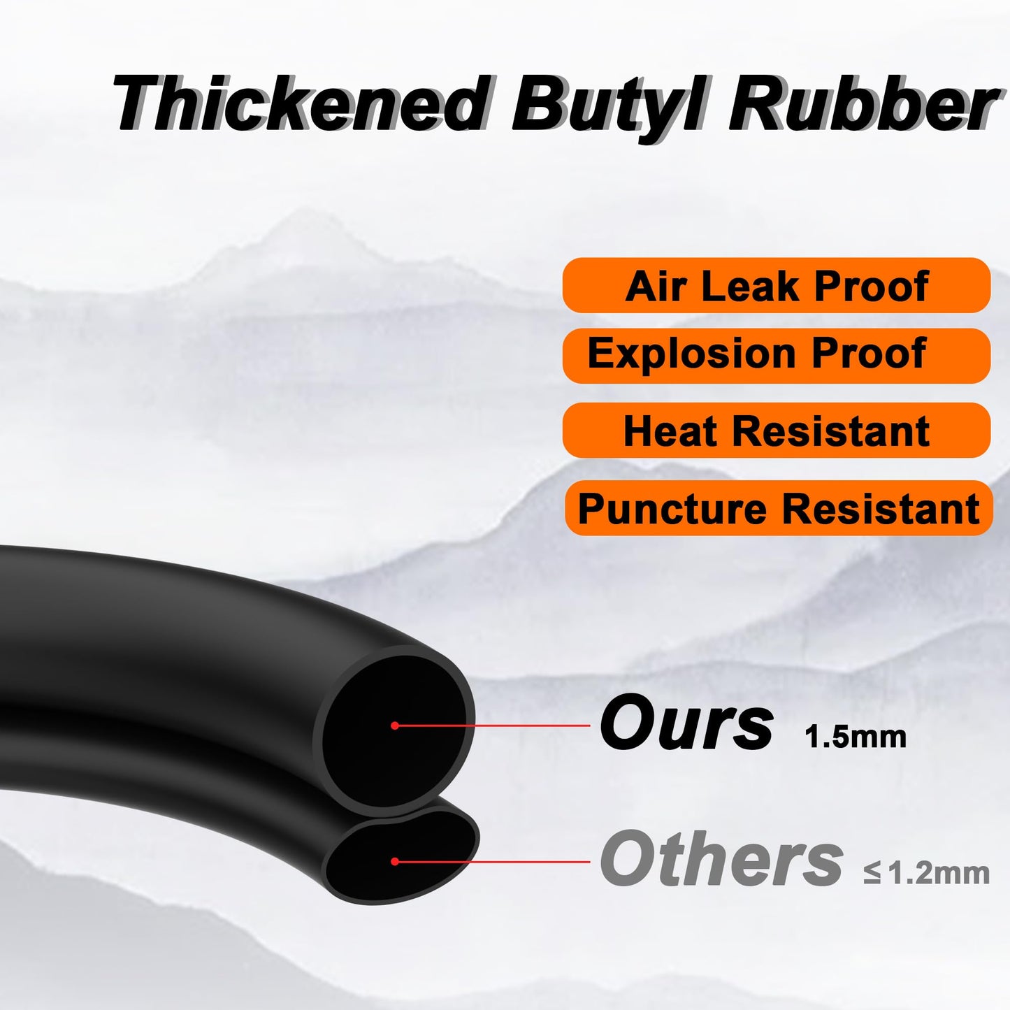 RUTU 18x8.50-8 18x9.50-8 Inner Tube 20x8.00-8 20x10.00-8 Replacement with TR13 Valve Stem Suitable for Lawn Mowers Go Karts ATV Golf Cart Wheelbarrow Tractor Tires Heavy Duty 2 Pack