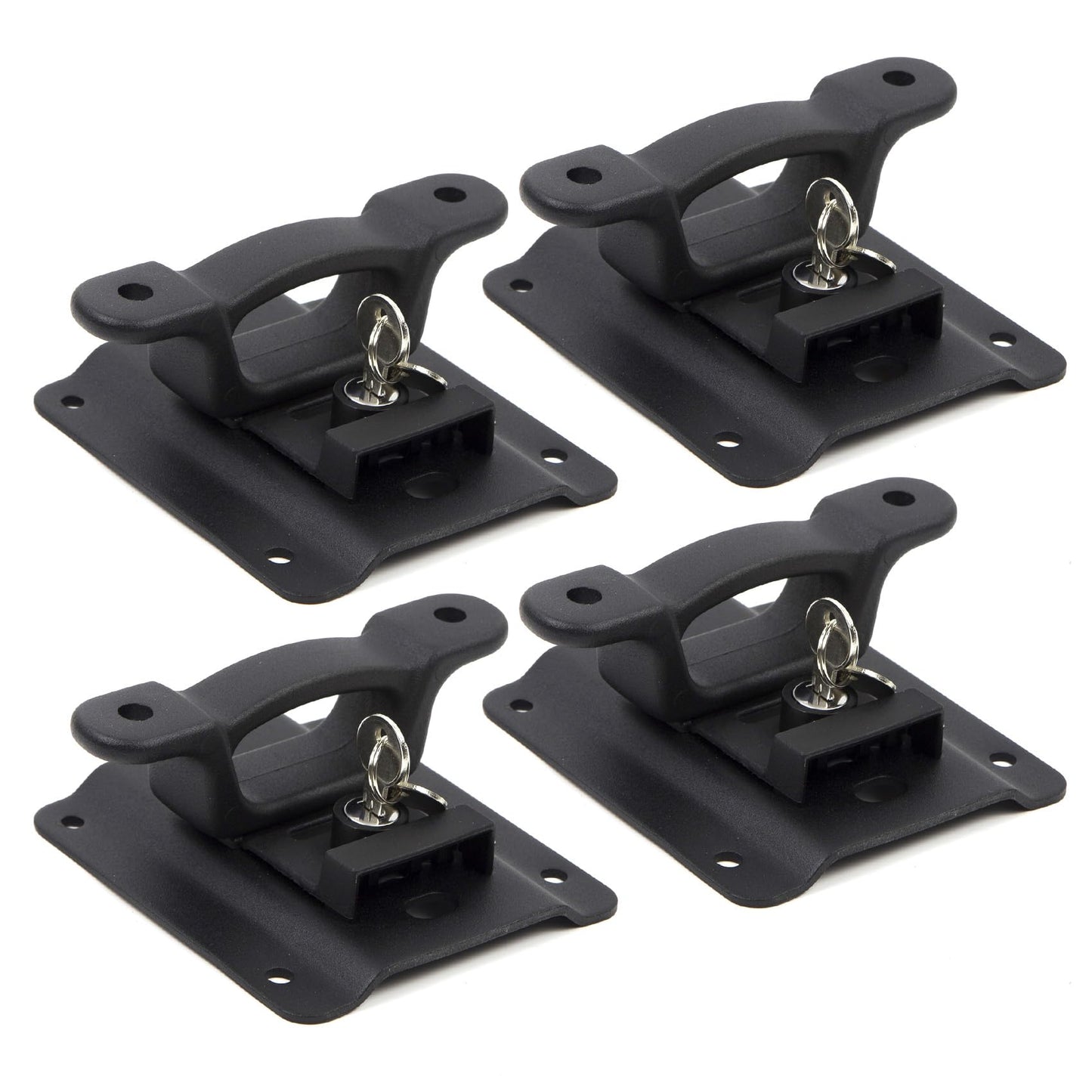 Boxlink Truck Bed Tie Downs Anchor Cleats & Plates Compatible with 2015-2025 F150 F250 F350 Raptor Replace #FL3Z99000A64B FL3Z-9928408-AB, Pack of 4