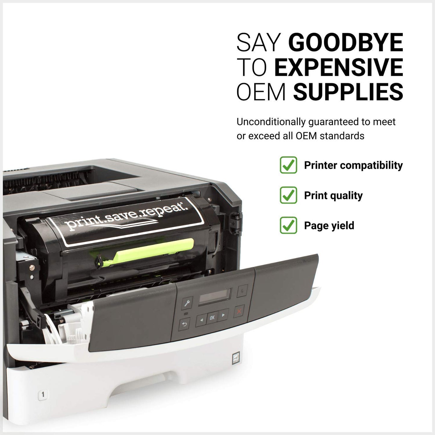 Print.Save.Repeat. Lexmark E260X22G Remanufactured Photoconductor PC Kit [30,000 Pages]