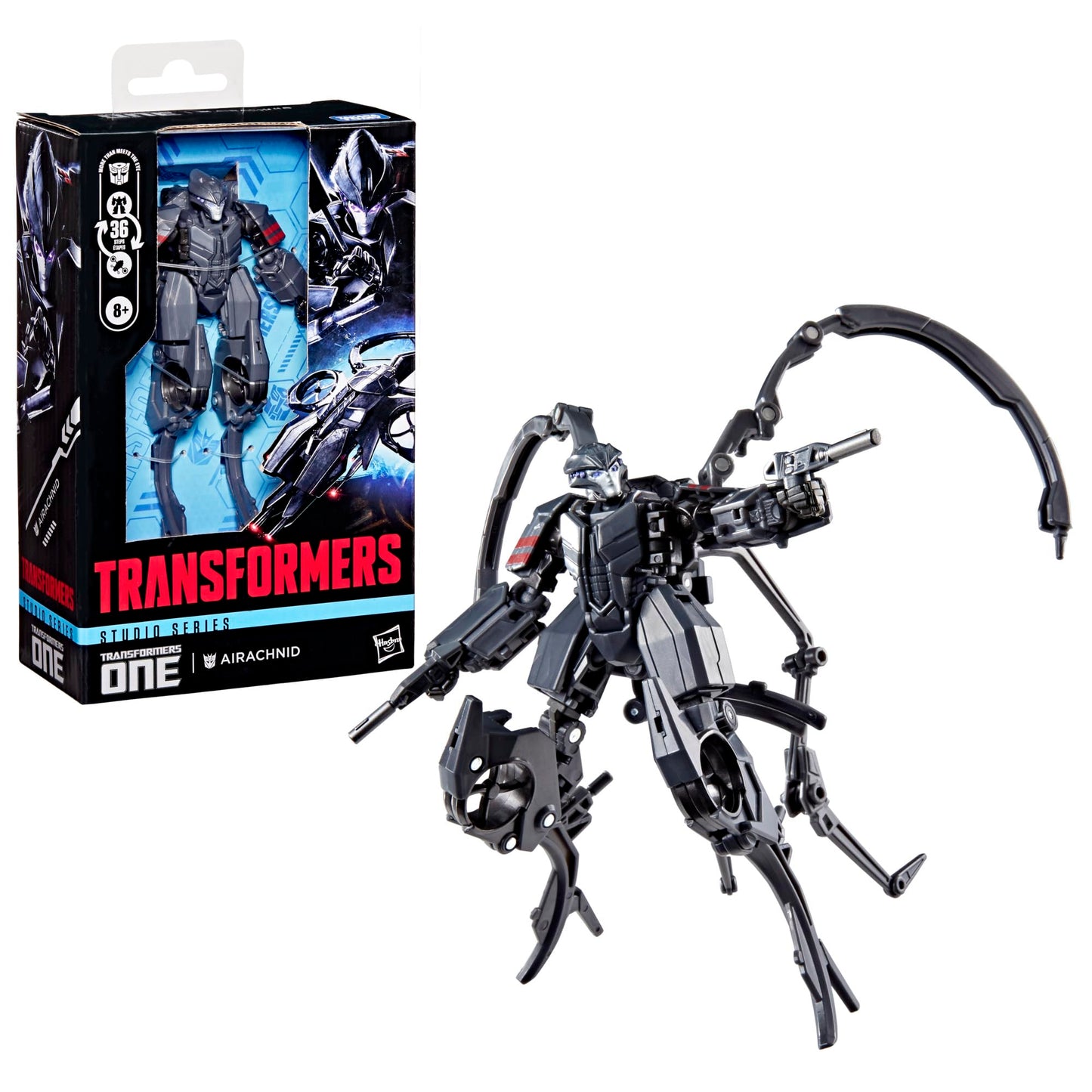 Transformers One Studio Series Airachnid Deluxe Class 4.5-Inch Converting Action Figure, Robot Toys for Ages 8+