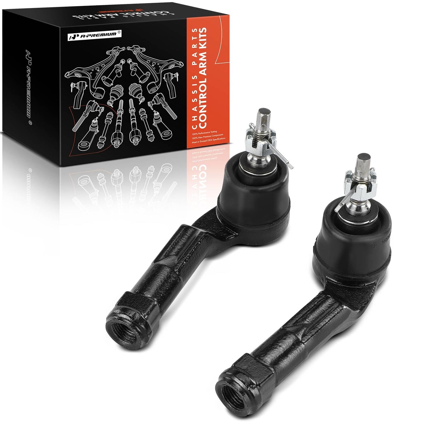 A-Premium 2 x Front Outer Tie Rod Ends Compatible with Hyundai Elantra 2017-2022, Elantra GT 2018-2020, Kona 2018-2023, Venue 2020-2022 & Kia Forte 2019-2023, Forte5 2020-2023
