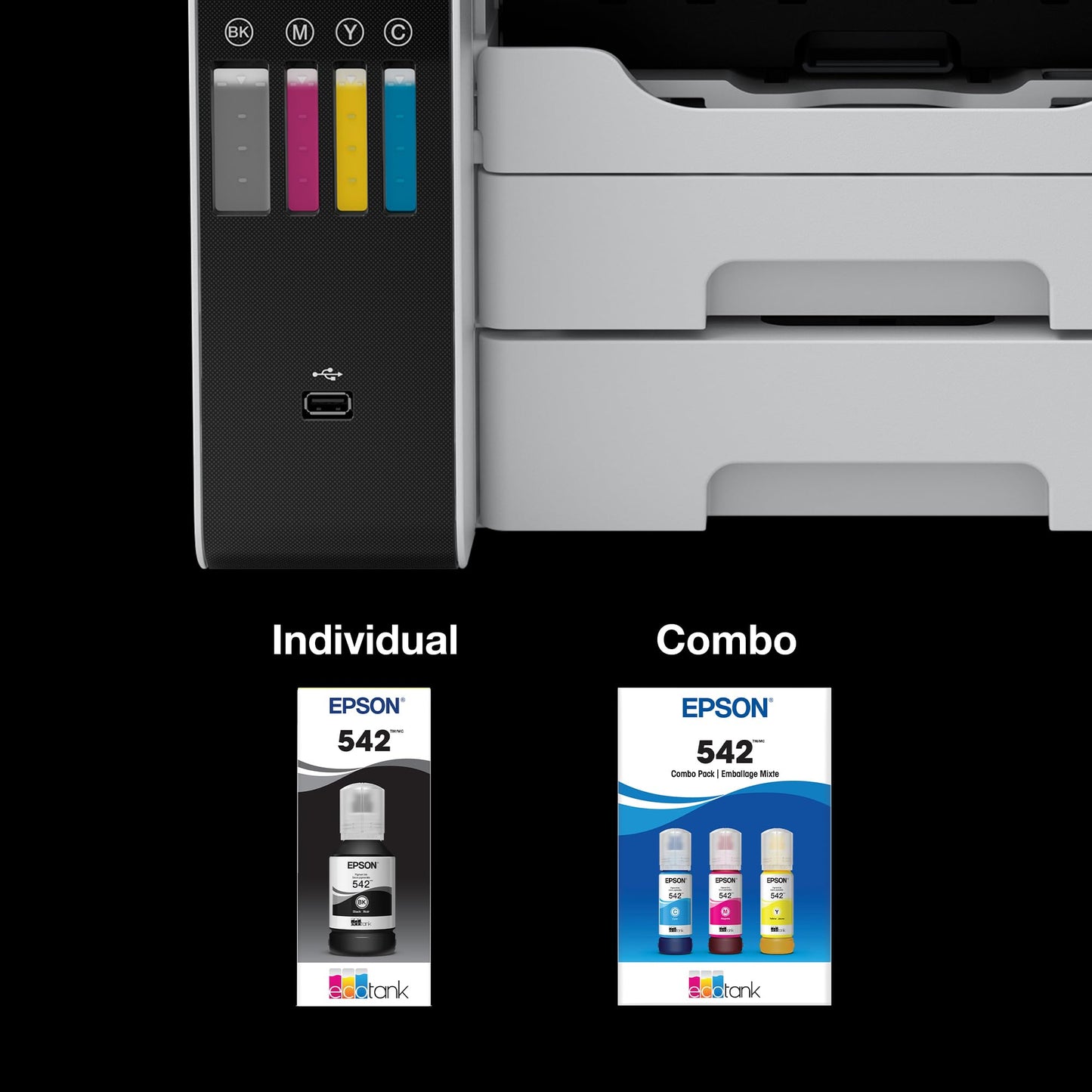 EPSON 502 EcoTank Ink Ultra-high Capacity Bottle Magenta Works with ET-2750, 2760, 2850, 3750, 3760, 3850, 4850, and Other Select Models
