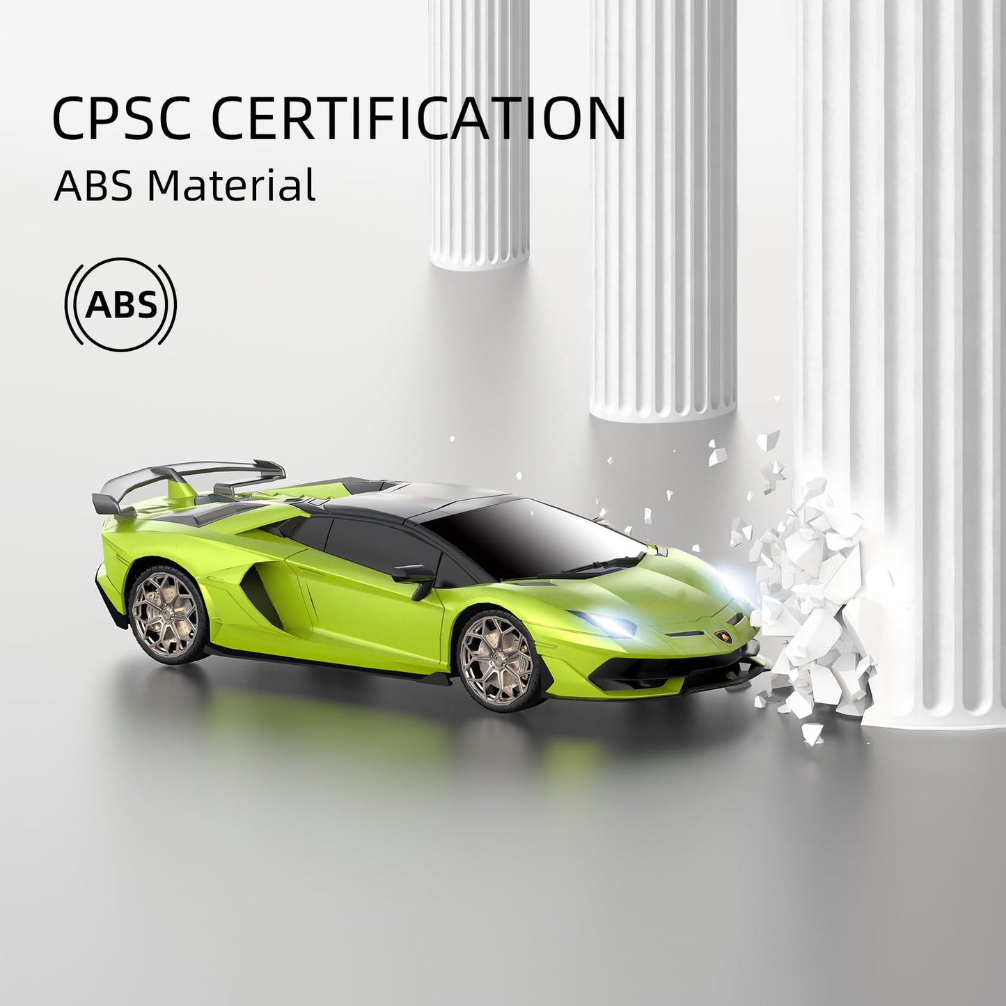 AEROQUEST Lamborghini Officially Licensed RC Car, 1:24 Scale Electric Sport Racing Hobby Toy Car Lamborghini Model Vehicle for Boys Girls Birthday Gifts, Green