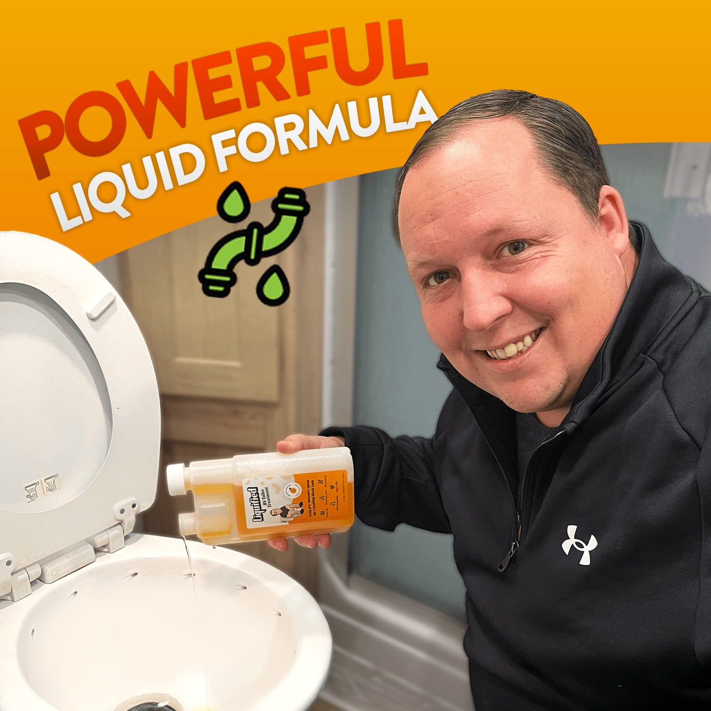 Liquified RV Toilet Treatment - Black Holding Tank Digester - Odor Eliminator - Orange Scent - Matts RV Reviews (Orange, 946ml)