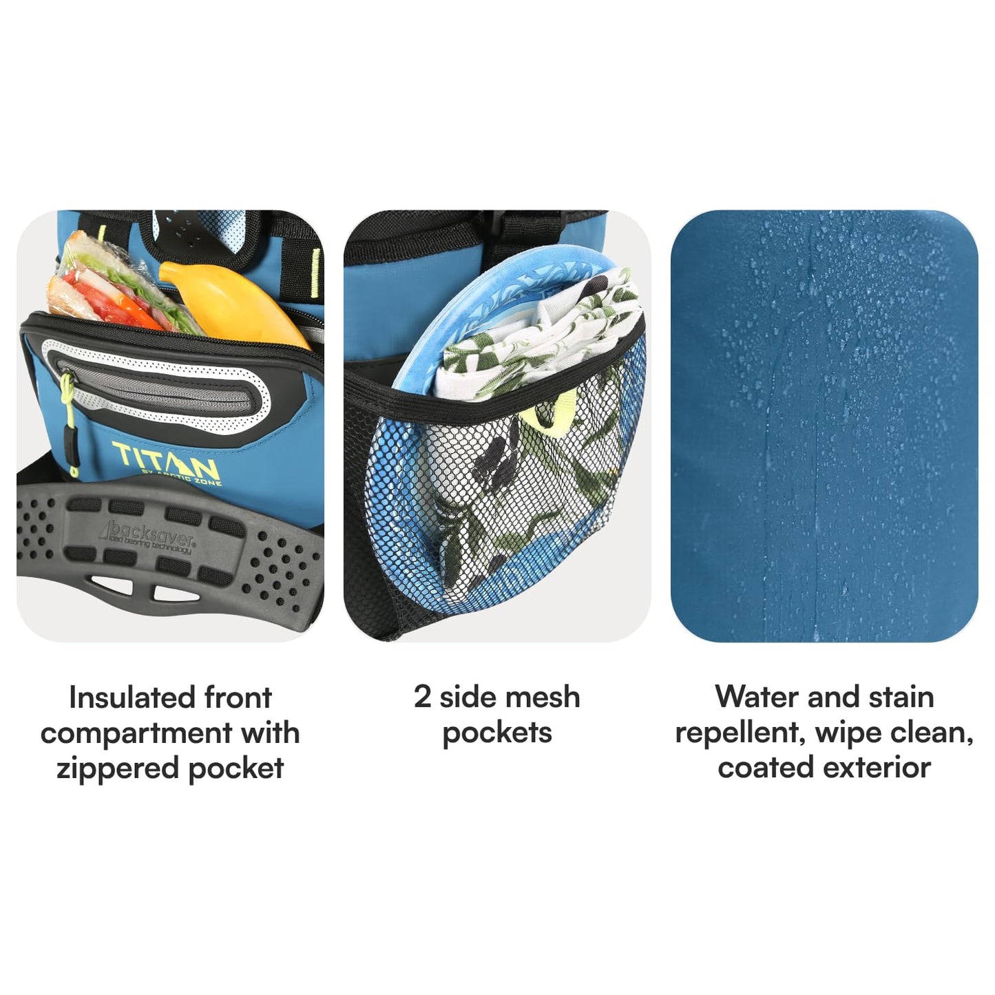 Titan 9 can Zipperless, Marine Blue