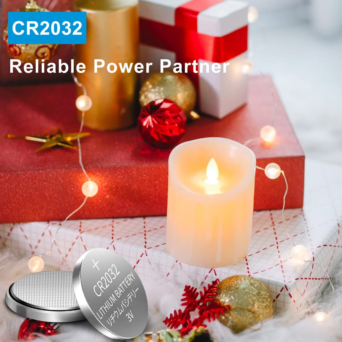 CR2032 Battery CR2032 3V Lithium Button Cell 230mAh 200 Count