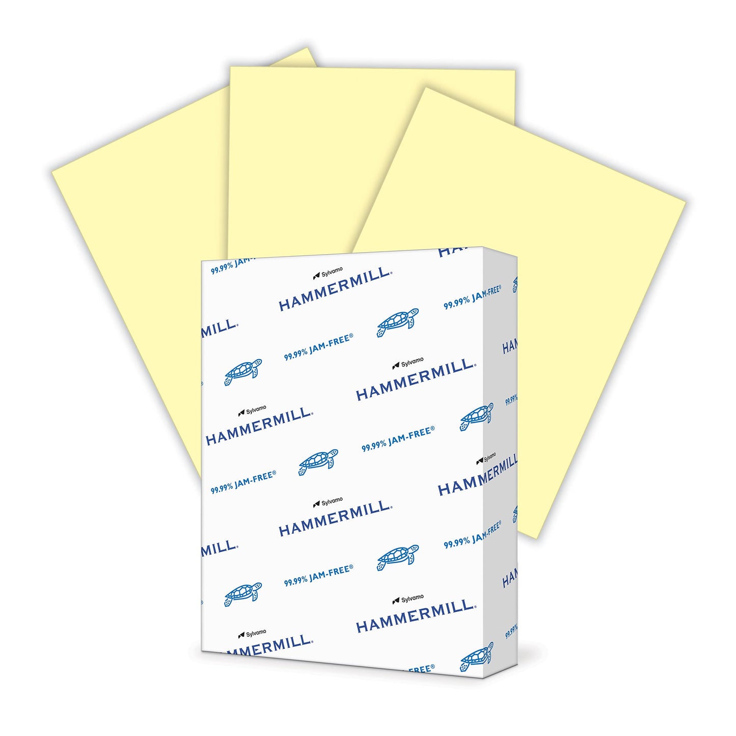 Hammermill Colored Paper, 20 lb Canary Printer Paper, 8.5 x 11 - 1 Ream (500 Sheets) - Made in the USA, Pastel Paper