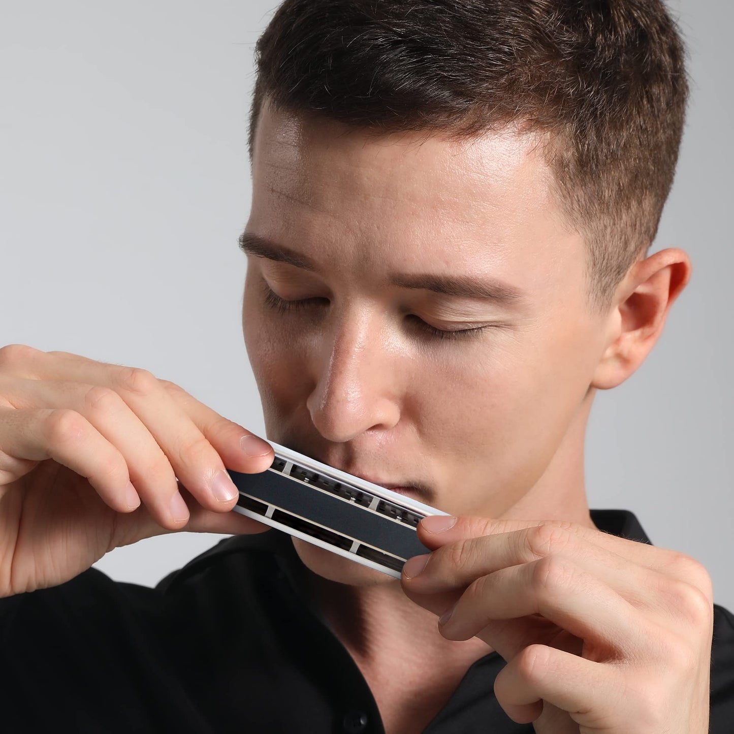 East top Chromatic Harmonica key of C, 10 Holes 40 Tunes Chromatic Harmonica Mouth Organ Musical Instrument for Adults, Beginners, Professionals and Students