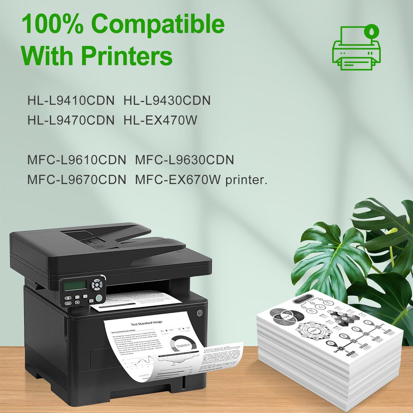 SINOPRINT TN810 Black TN-810 Toner Cartridge Replacement with CHIP TN810XL for Brother HL-L9410CDN MFC-L9610CDN HL-L9430CDN HL-L9470CDN MFCL9610 HL EX470W MFCEX670W(2-Black)