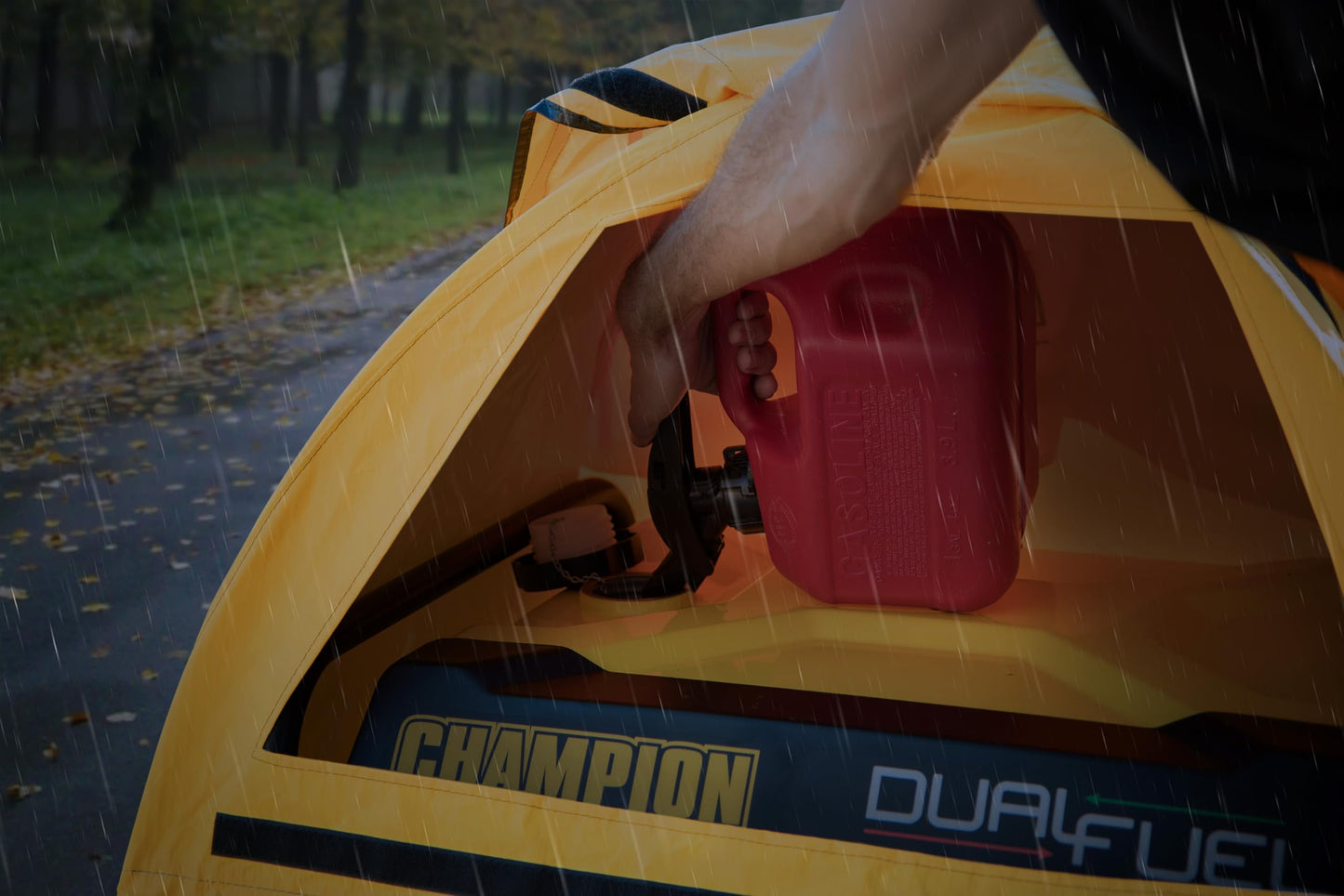 Champion Power Equipment Storm Shield Severe Weather Portable Generator Cover by GenTent for 3000 to 10,000-Watt Generators, Yellow