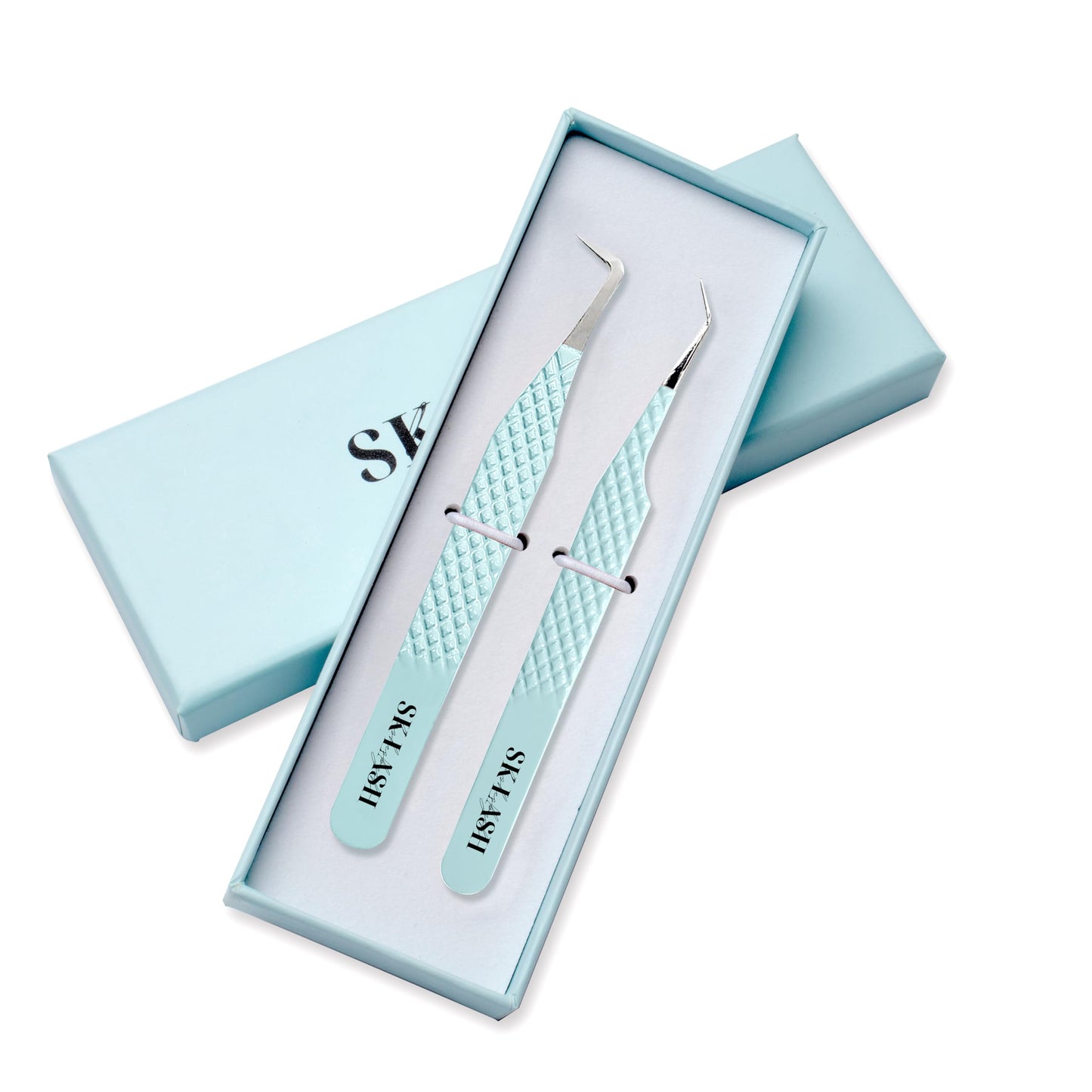 Professional Lash Tweezer Set – Volume & Isolation Tweezers for Eyelash Extensions | Fiber Grip | Japanese Stainless Steel | Precision Lash Tools