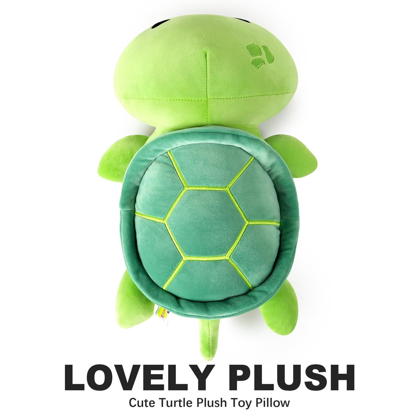 Onsoyours Cute Turtle Plush, Soft Stuffed Animal Salamander Plush Pillow, Tortoise Kawaii Plushie Toy for Kids (Turtle, 13")