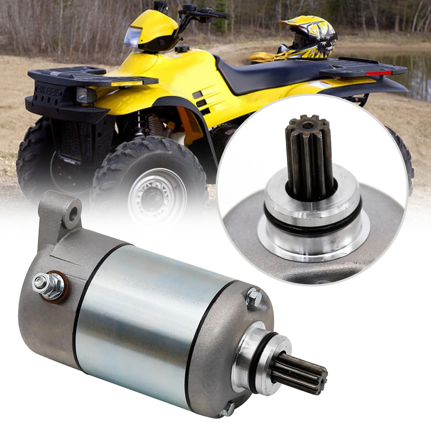 Vkinman 3090188 Starter Motor Replacement for Polaris Magnum 325 330 425 500, Ranger 400 425 500, Sportsman 335 400 450 500, Scrambler 500