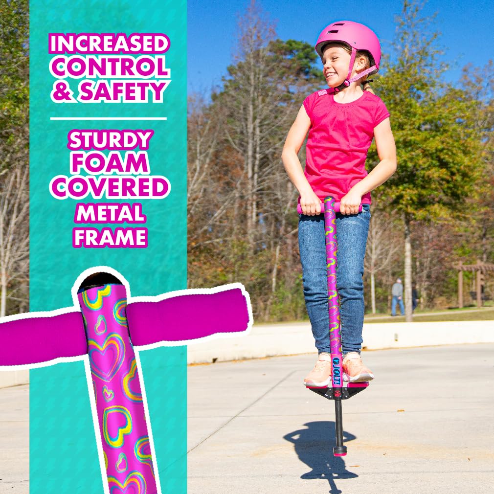 Flybar Maverick Pogo Stick for Kids Ages 5+, 40 to 80 Pounds, Perfect for Beginners, Easy Grip Handles, Anti-Slip Pegs, Outdoor Toys for Boys and Girls