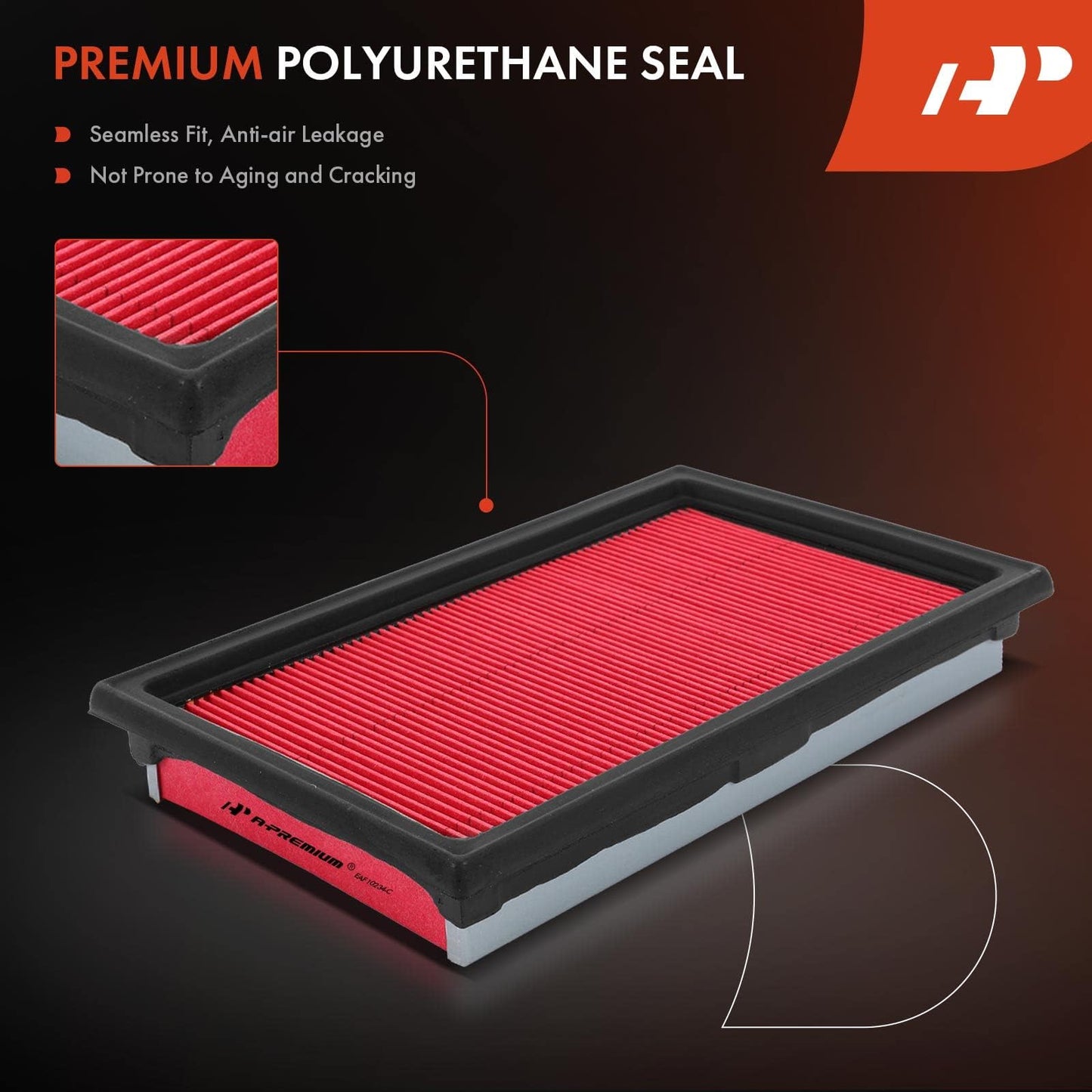 A-Premium 2-PC Engine Air Filter Compatible with Infinit Q50 & Nissan Cube, NV200, Versa, 2007-2021, 3.5L 3.7L, Flexible Panel, Replace# 16546-ED500
