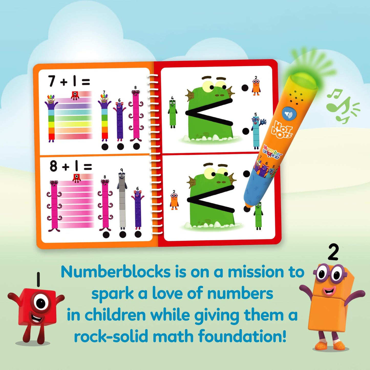 Educational Insights Hot Dots Numberblocks Workbook Numbers 11-20 with Interactive Pen, 60+ Activities, Gift for Kids Ages 5+