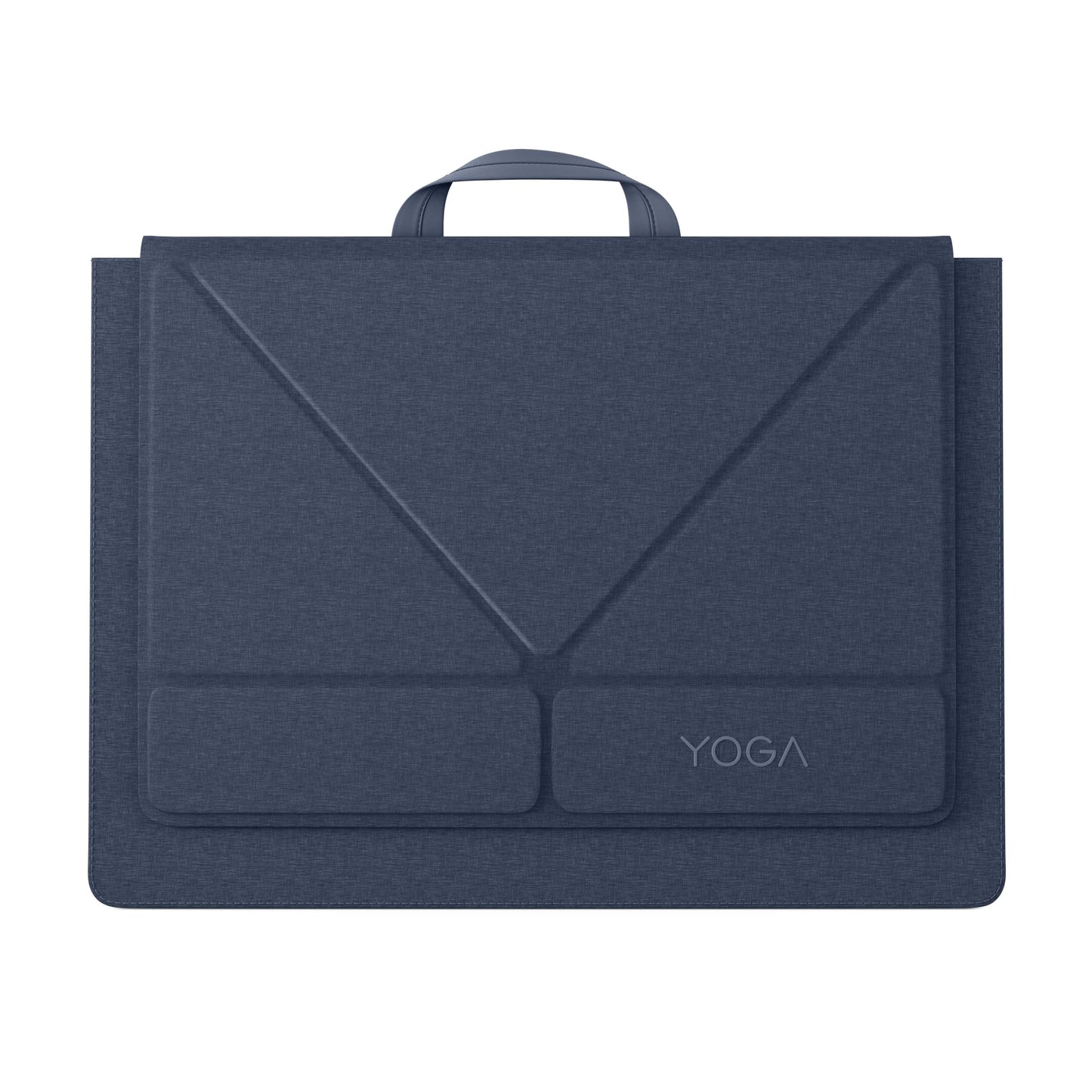 Lenovo Yoga Tote Sleeve Case for Laptops with 14-inch Display, Multi-Compartment Organizer with Convertible Stand, Lightweight Protective Polyester & Microfiber Sleeve, Cosmic Blue