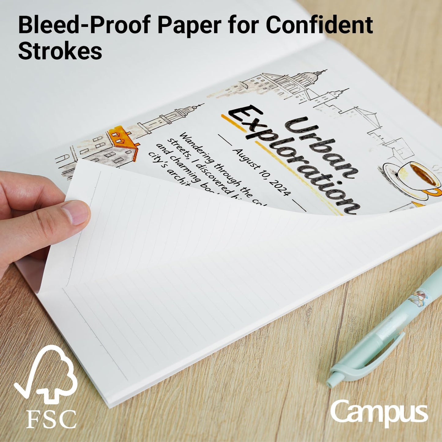 KOKUYO Campus Notebook, B 6mm Ruled, Semi-B5, 30 Sheets, 35 Lines, Blue, Pack of 10, Japan Import (NO-3BNX10)