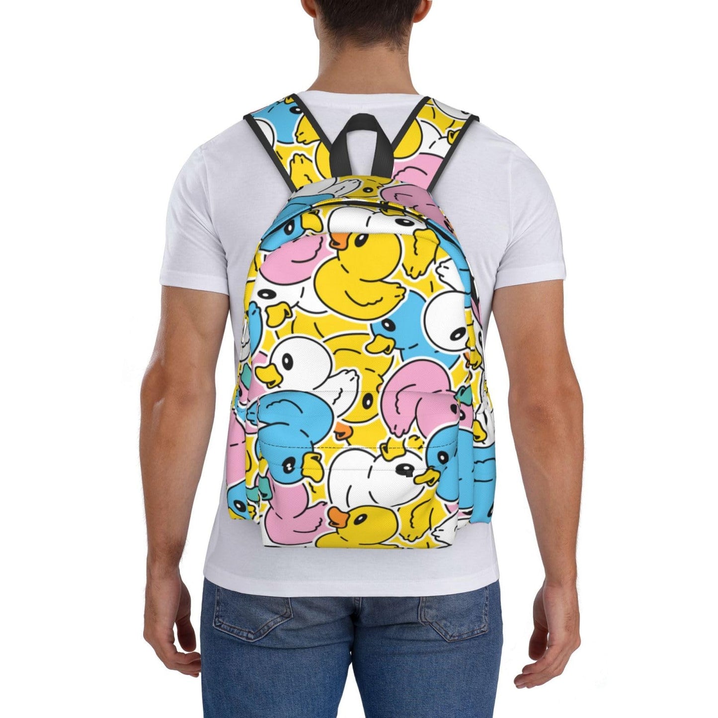 Jbofyee Backpack For Men Women, Duck #04, One Size, Daypack Backpacks