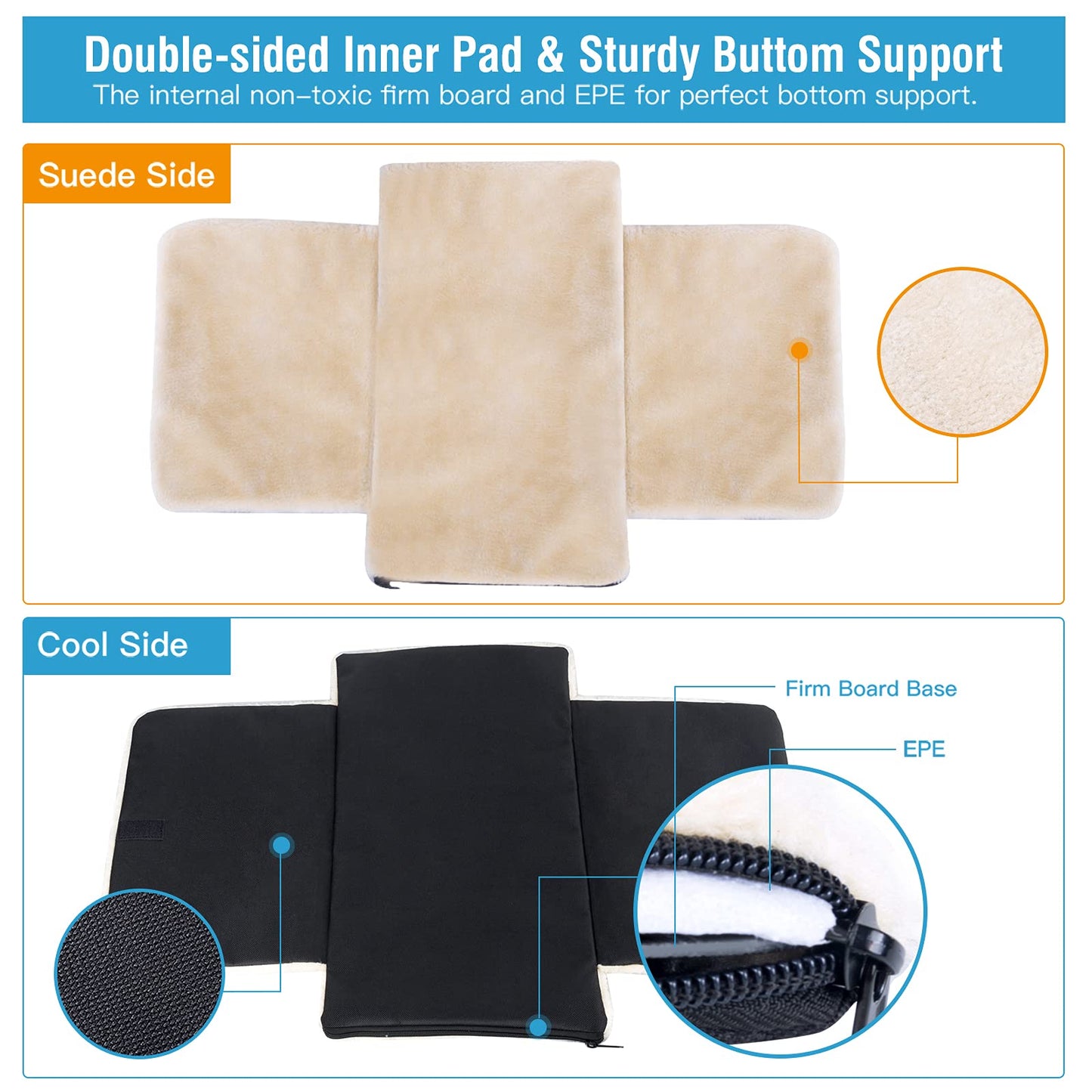 Siivton Pet Carrier Airline Approved, 4 Sides Expandable Cat Carrier Bag with Removable Fleece Pad, Large Soft Sided Pet Travel Carrier, Dog Carrier for Cats, Puppy and Small Dogs