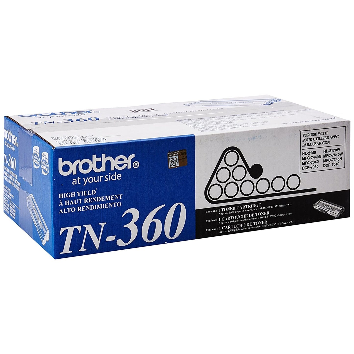 Brother TN360 High Yield Toner Cartridge - Black,small