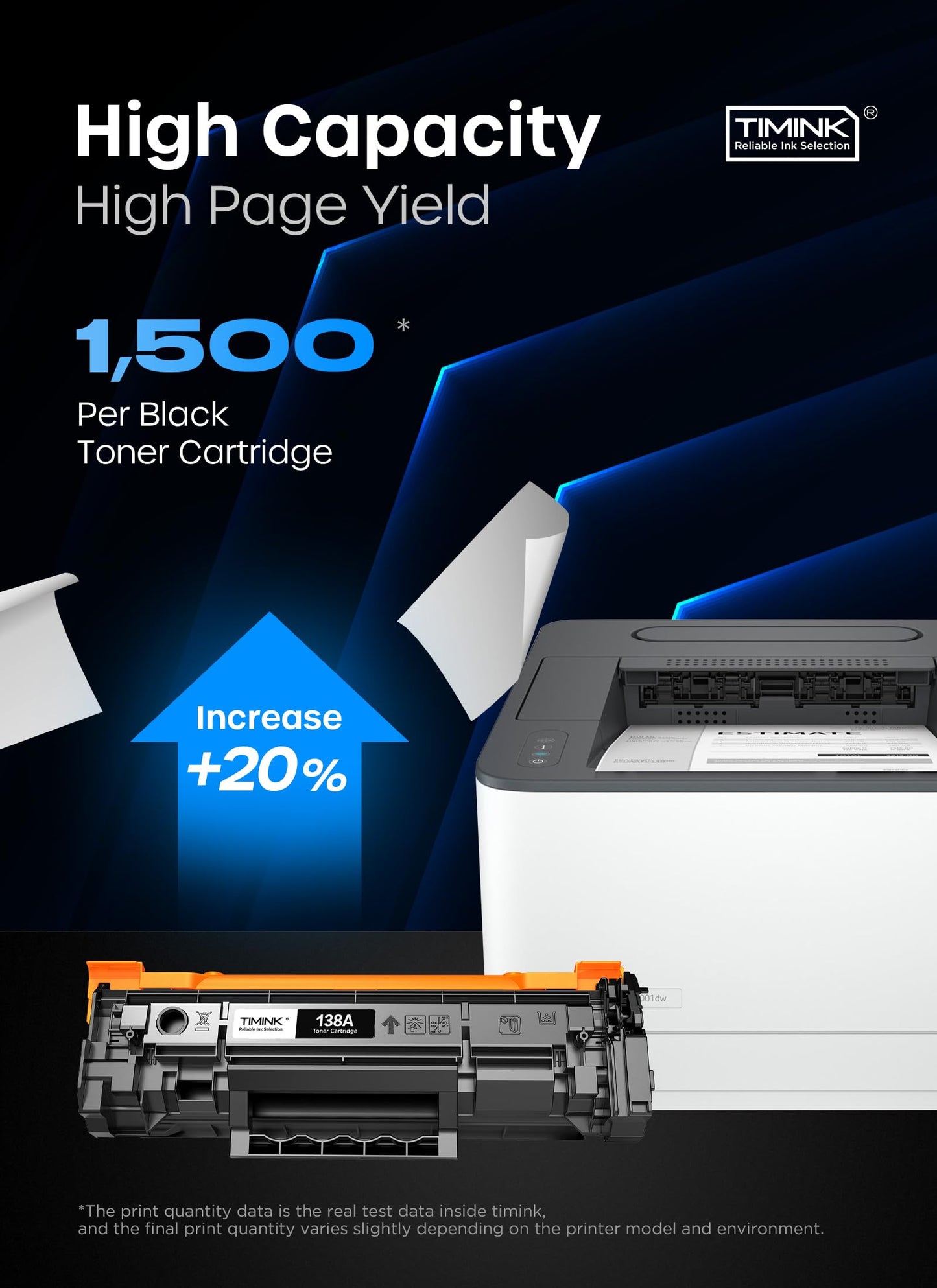 138A Toner Cartridge Black [with Chip] (2 Pack) Compatible with HP 138A 138X W1380A W1380X High Yield Toner Cartridges for HP LaserJet Pro MFP 3001dw 3101fdw Printer