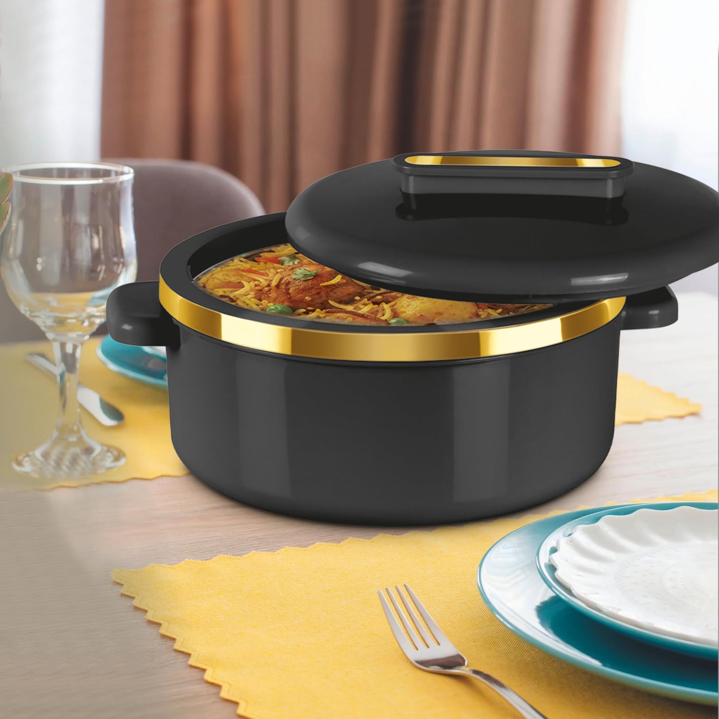 MILTON Insulated Casserole Dish with Lid 3 pc Set 2.1/1.5/1 qt. Hot Pot Food Warmer/Cooler –Thermal Soup/Salad Serving Bowl- Stainless Steel Hot Food Container–Best Gift Set for Moms –Holidays