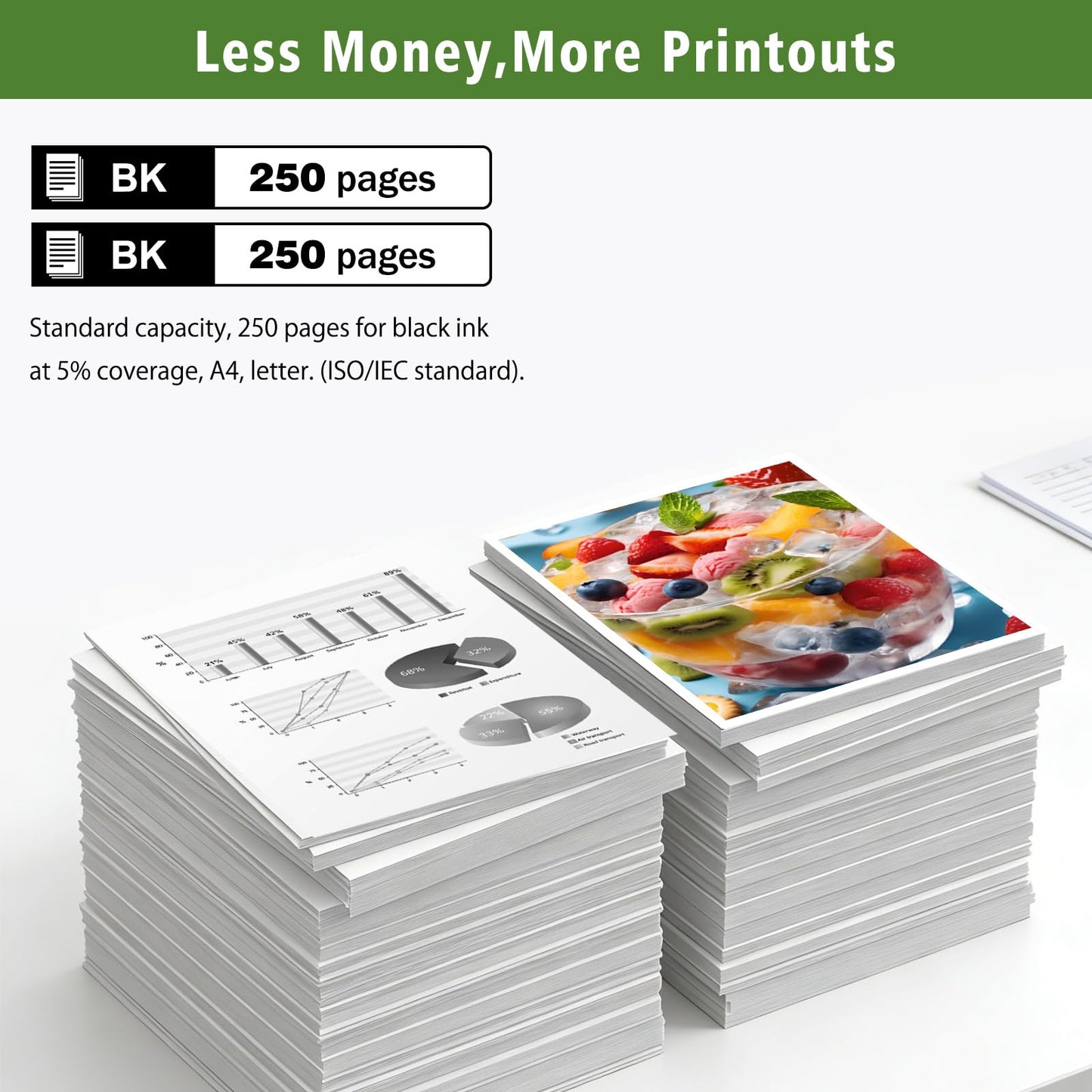 GREENPRINT LC501 LC501BK Compatible Ink Cartridges Standard Capacity 250 Pages 2 Blacks for MFC-J1260W MFC-J1360DW MFC-J1410DW Printers