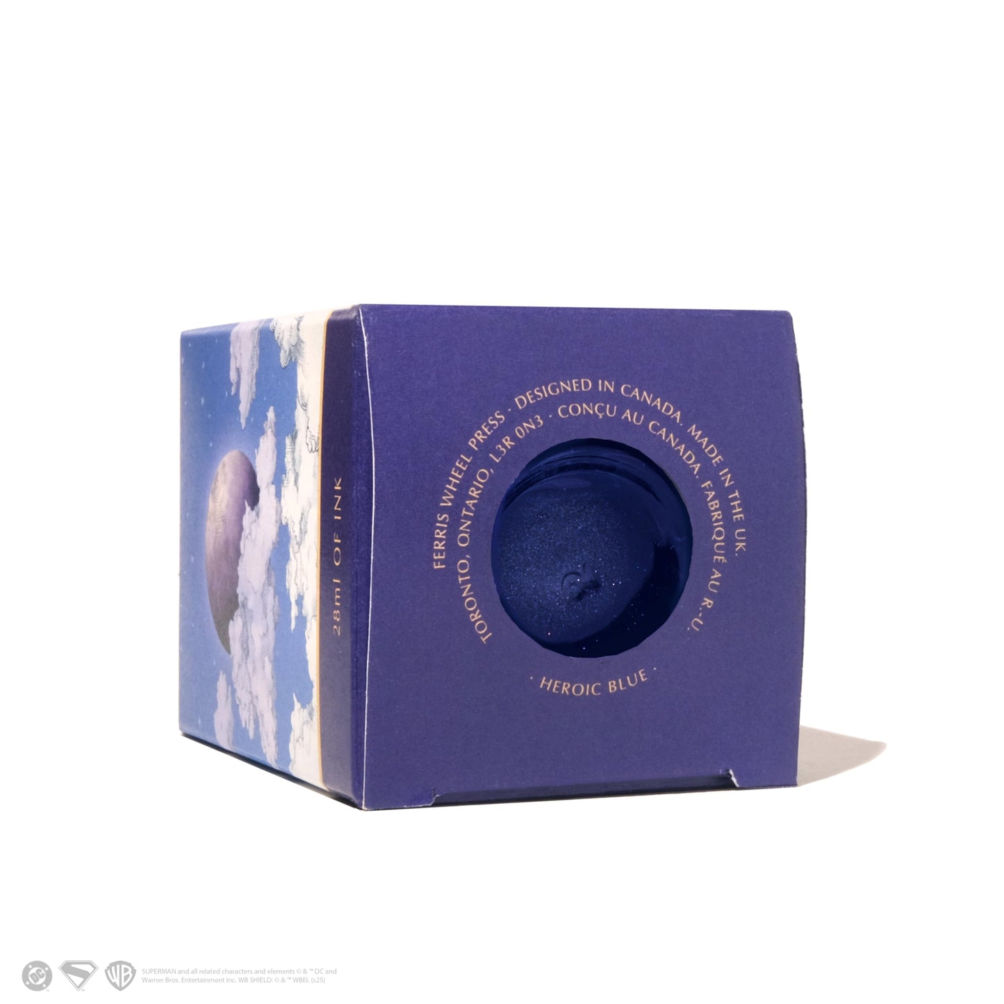 Ferris Wheel Press, Warner Bros. Discovery, Official Licensed, Superman Special Edition, Fountain Pen Ink, Heroic Blue, 28ml