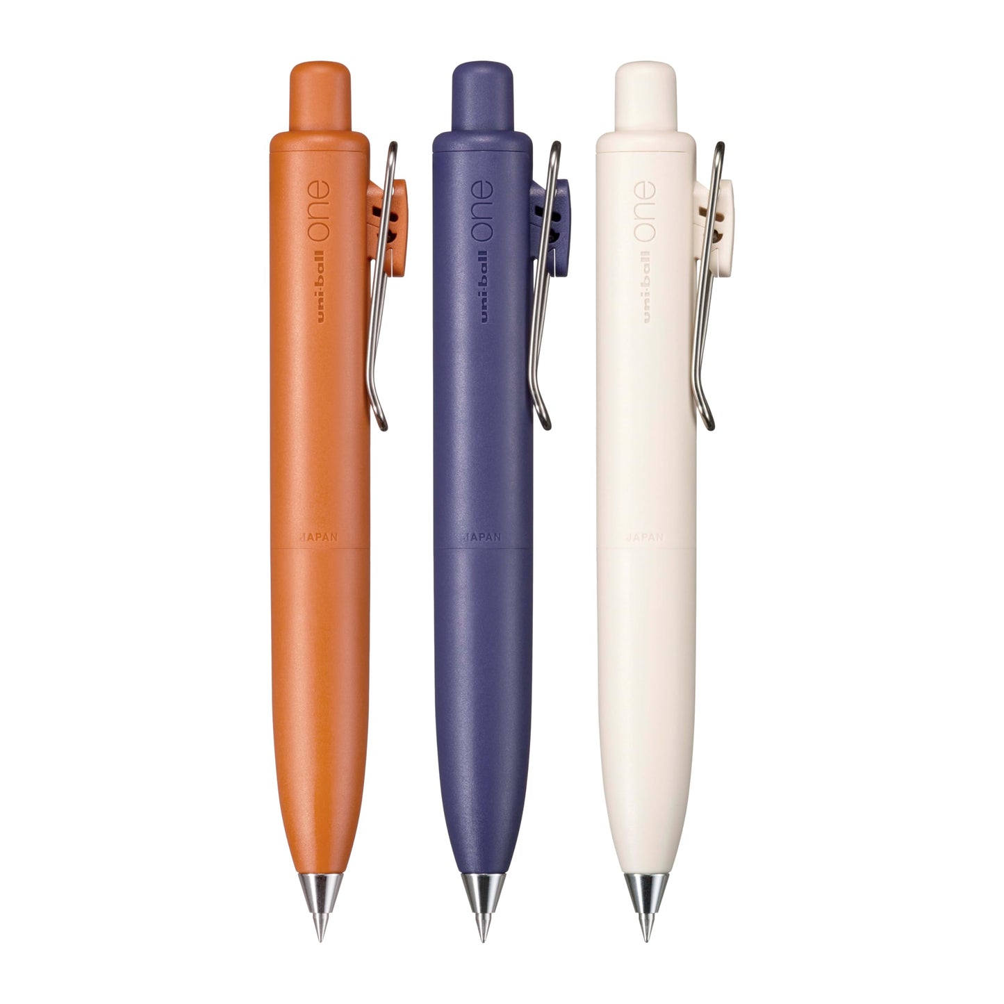 uni one P Retractable Gel Pens, Micro Point (0.5mm), Mandarin, Grape, and Yogurt Barrels, Black Ink, 3 Pack