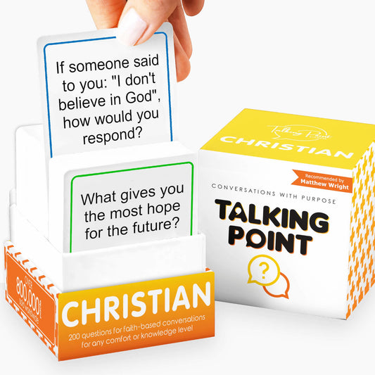 200 Conversation Cards for Christians Game - Explore Your Faith and Have Fun on Family Game Night, Bible Study or Youth Groups - Perfect for Church Groups, Couples Game Night, Easter Gifts