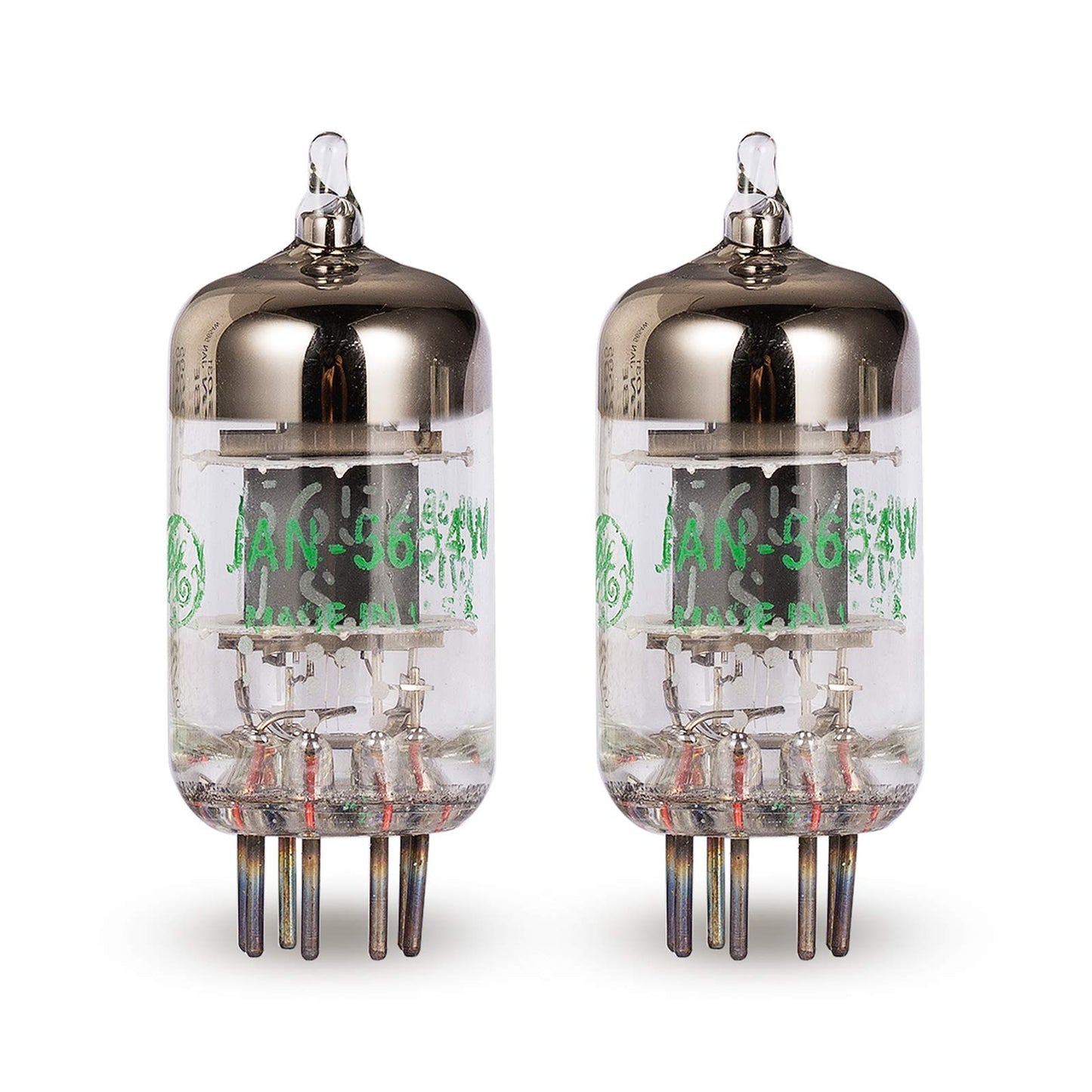 Matched Pair 7-Pin GE JAN 5654W Vacuum Tubes Upgrade for 6AK5 6J1 6Ж1 EF95 6J1P
