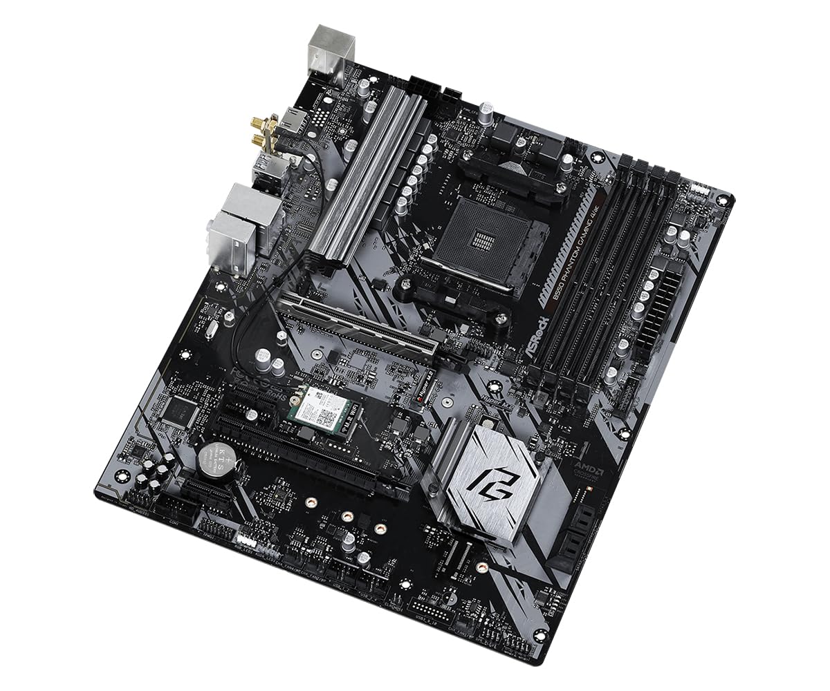 ASRock B550 Phantom Gaming 4 AC Supports 3rd Gen AMD AM4 Ryzen™ / Future AMD Ryzen™ Processors Motherboard