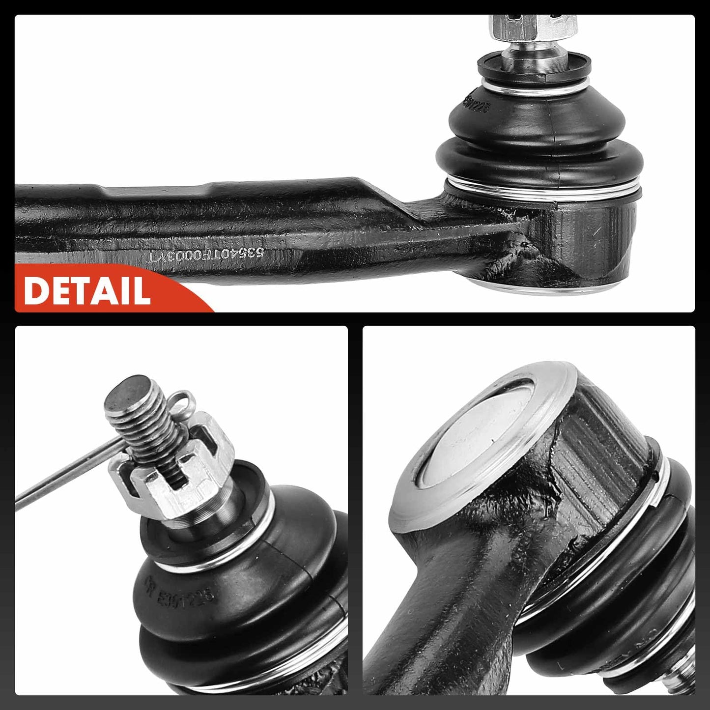 A-Premium 2 x Front Outer Tie Rod Ends, Compatible with Honda CR-V 1997-2001, Civic 1992-2000, Civic del Sol 1993-1997, Fit 2009-2014, Insight 2010-2014, Acura EL 1997-2000, Integra 1994-2001