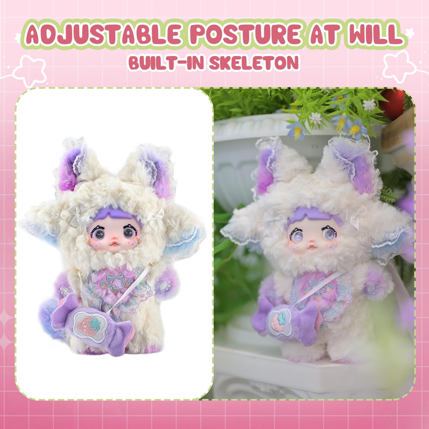 Blind Box Interesting Fruits Series Plush - 3 Expressions Adorable Mystery Plush Toys for Collectors - 7.1IN Random Surprise Doll with Unique Designs, 1PCS (Upgrade Packaging)
