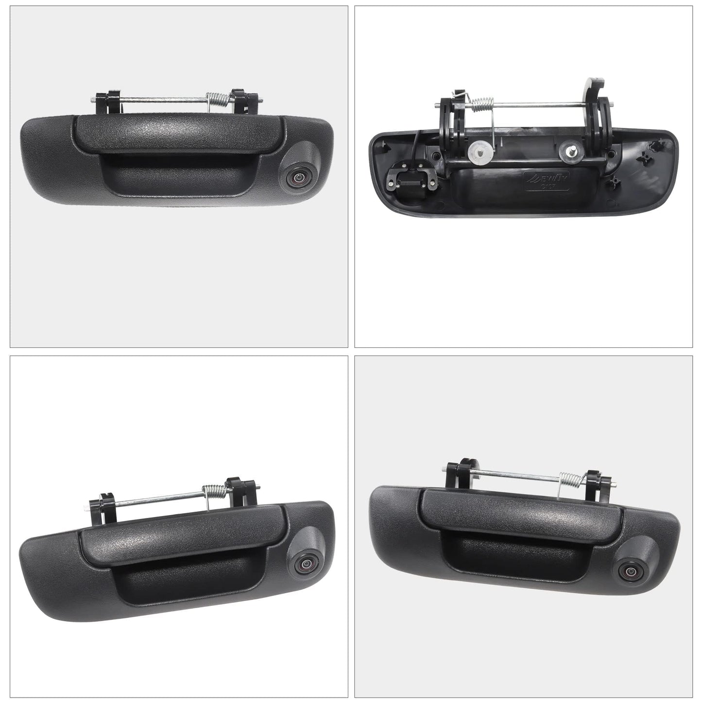 EWAY Tailgate Handle Backup Camera for 2002-2008 Dodge RAM 1500 2500 3500 Tailgate Latch Door Handle Aftermarket Reverse Reversing Back Up Rear View Camera RCA Connector w/ 26FT Extension Harness