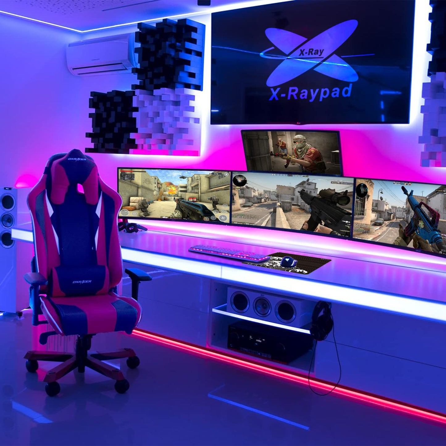 X-Raypad Aqua Control Plus Wave Gaming Mouse Pad, Ultra-High Precision Mouse Pad with Perfect Speed and Control Capability, Consistent X and Y Glide, Designed for Fps Players with Low DPI Requirements