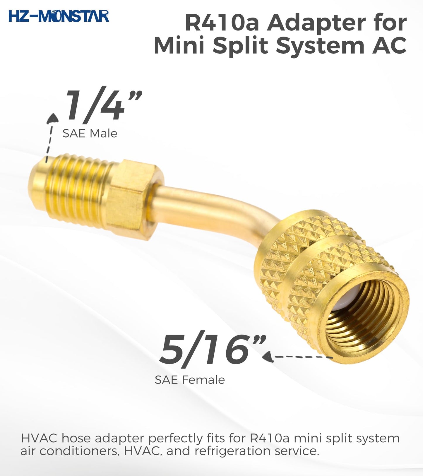 R410A R22 Valve Core Remover Installer Tool kit with Dual Size 1/4" & 5/16" Port, R410A R134A HVAC Angled Shut-Off Ball Valve Adapter 1/4" SAE for A/C R12 R22 R502 Charging Hose AC Refrigerant Tool
