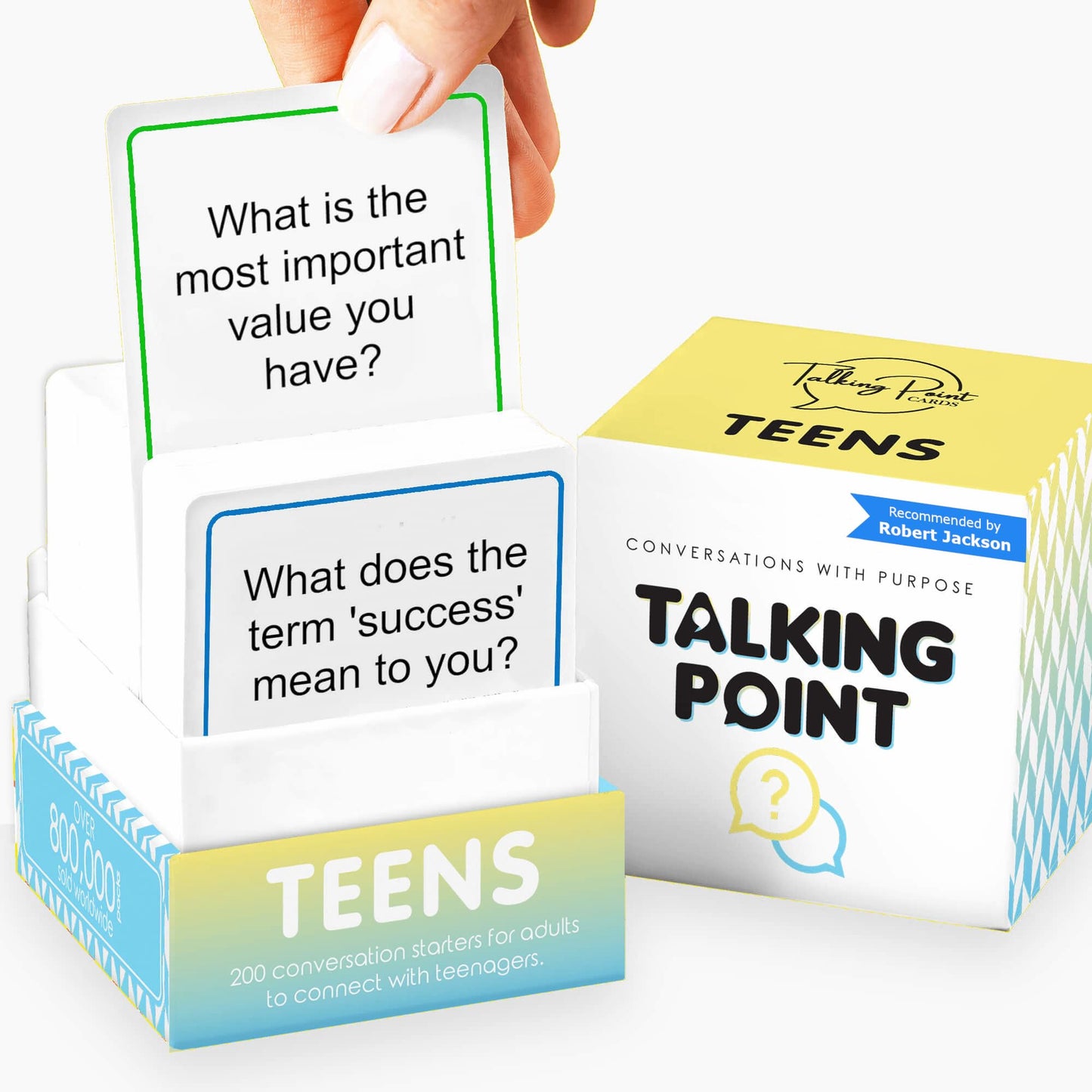 200 Teens Conversation Cards - Connecting Parents with their Teenagers - Reduce Screentime with Fun & Deep Conversation - Avoid Conflict, Improve Communication & Learn More About Your Teen Boy or Girl