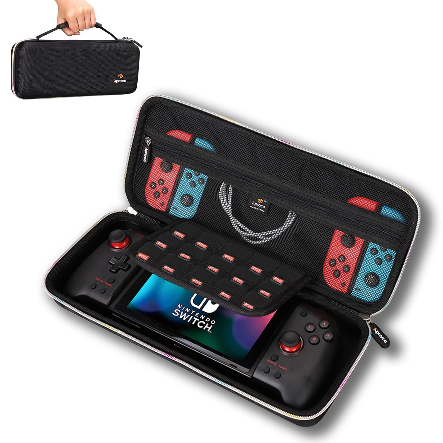 Aproca Hard Storage Travel Case, for Hori Nintendo Switch Split Pad Pro Ergonomic Controller