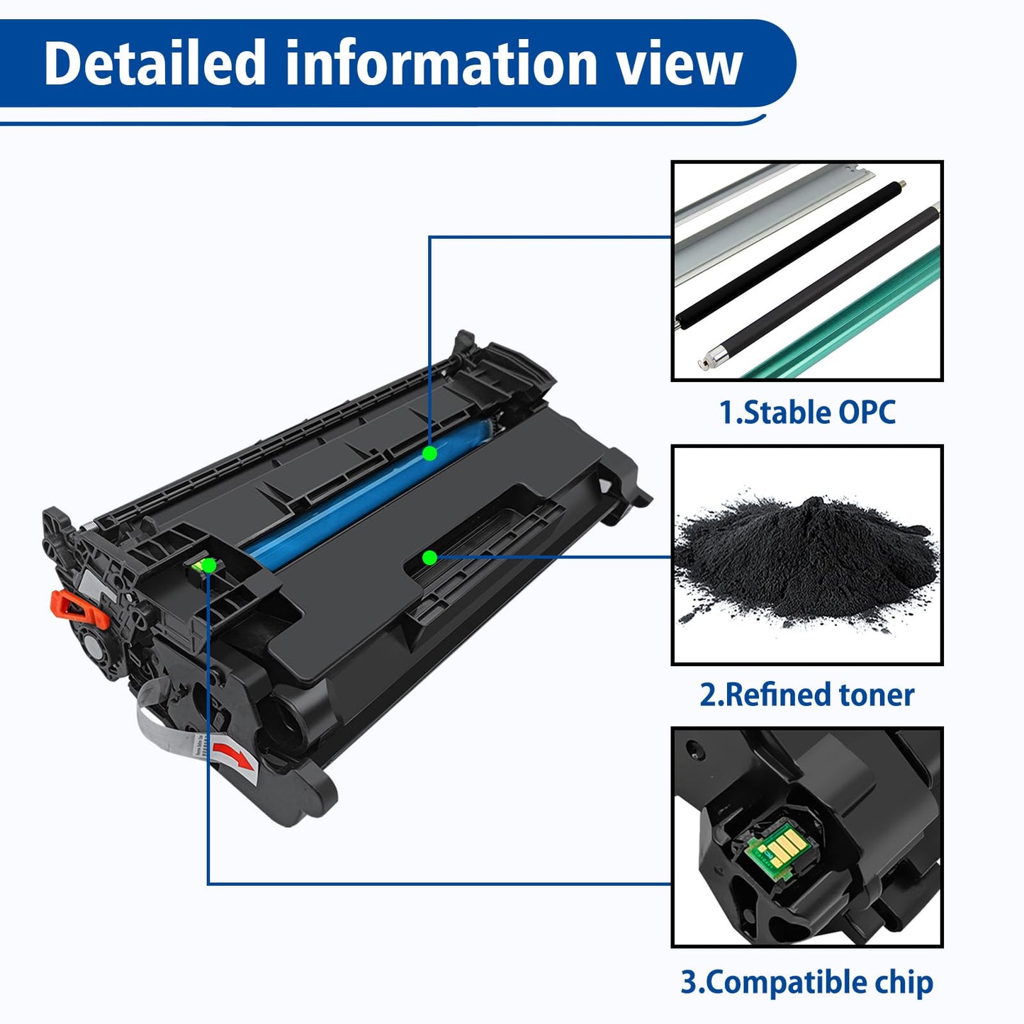 070 Toner Cartridge 5640C001 Replacement for Canon 070 070H Work with ImageCLASS MF460 MF462dw MF465dw LBP240 LBP246dw LBP247dw Printers High Capacity 3000Pages (Black x 1)