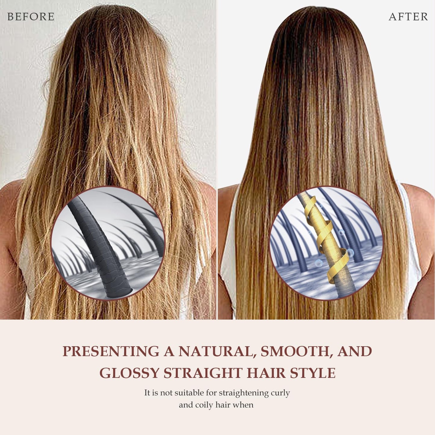 Airflow Attachment for Dyson Airwrap Styler, Nozzles Attachment for Smooth Hair Style with Less Damage and Breakage for Dyson Airwrap HS01 HS05 HS08