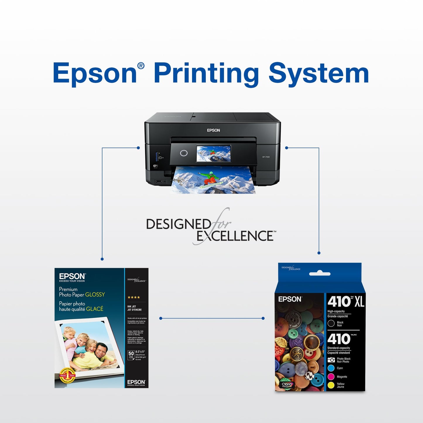 Epson 410XL Photo Black Ink Cartridge, High Capacity (T410XL120)