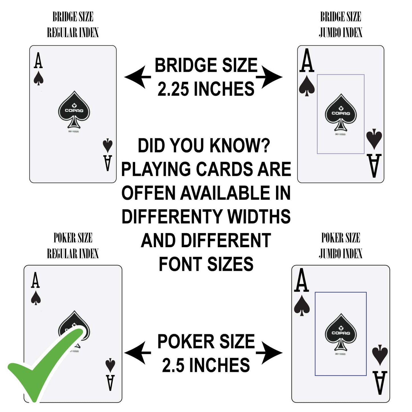 Copag Playing Cards 1546 Elite Design 100% Plastic 1 Set (2 Decks) Black Gold Poker Size Regular Index